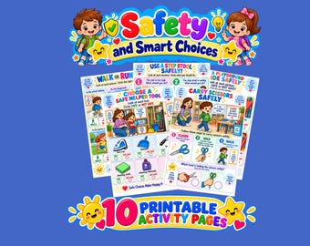 Preschool Life Skills Worksheets: Safety and Smart Choices Activities