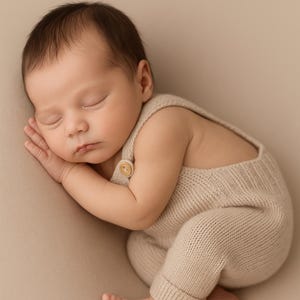 Combinaison bébé en cachemire issu de chutes de production – Fait main et écoresponsable – Cadeau de naissance, de baptême ou de Noël