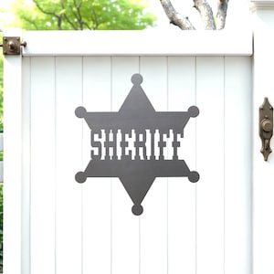 Sheriff Metal Wall Art