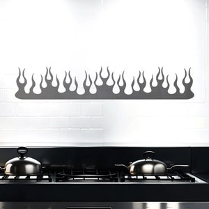 24&quot; Metal Flame for Hot Rod Rat Rod Street Rod Chopper Bobber Motorcycle Painter&#39;s Stencil