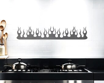 24&quot; Metal Flame for Hot Rod Rat Rod Street Rod Chopper Bobber Motorcycle Painter&#39;s Stencil