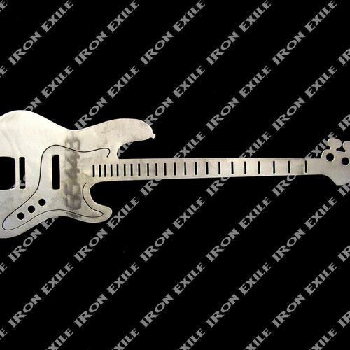 Bass Guitar Metal Art Metal Wall Art Metal Art Guitar Home Etsy