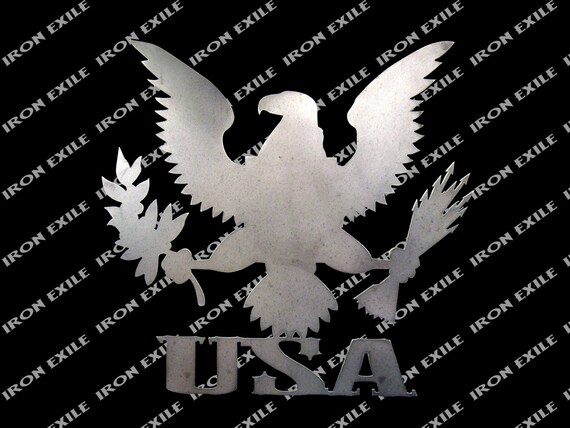 Usa Eagle American Pride Symbol Metal Wall Art Sign Usa Made