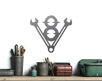 Small V8 Badge