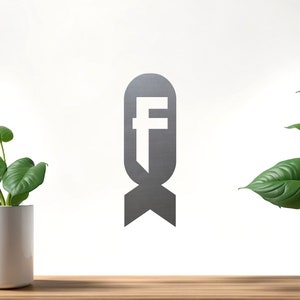 F Bomb Metal Emblem Badge Patch Punk Rock Rocket Hot Rat Rod Chopper Biker