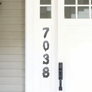 Creepy Dripping Metal Number or Letter Font