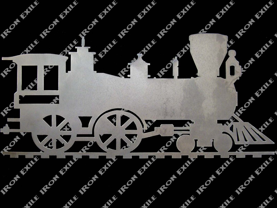 Engine Railroad Metal Art Plamsa Cut Wall Sign Great Gift