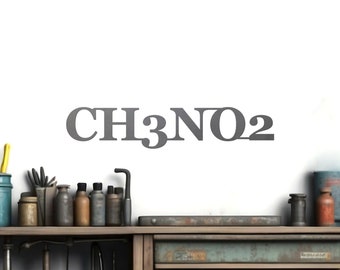 CH3NO2 Metal Sign Nitro Methane