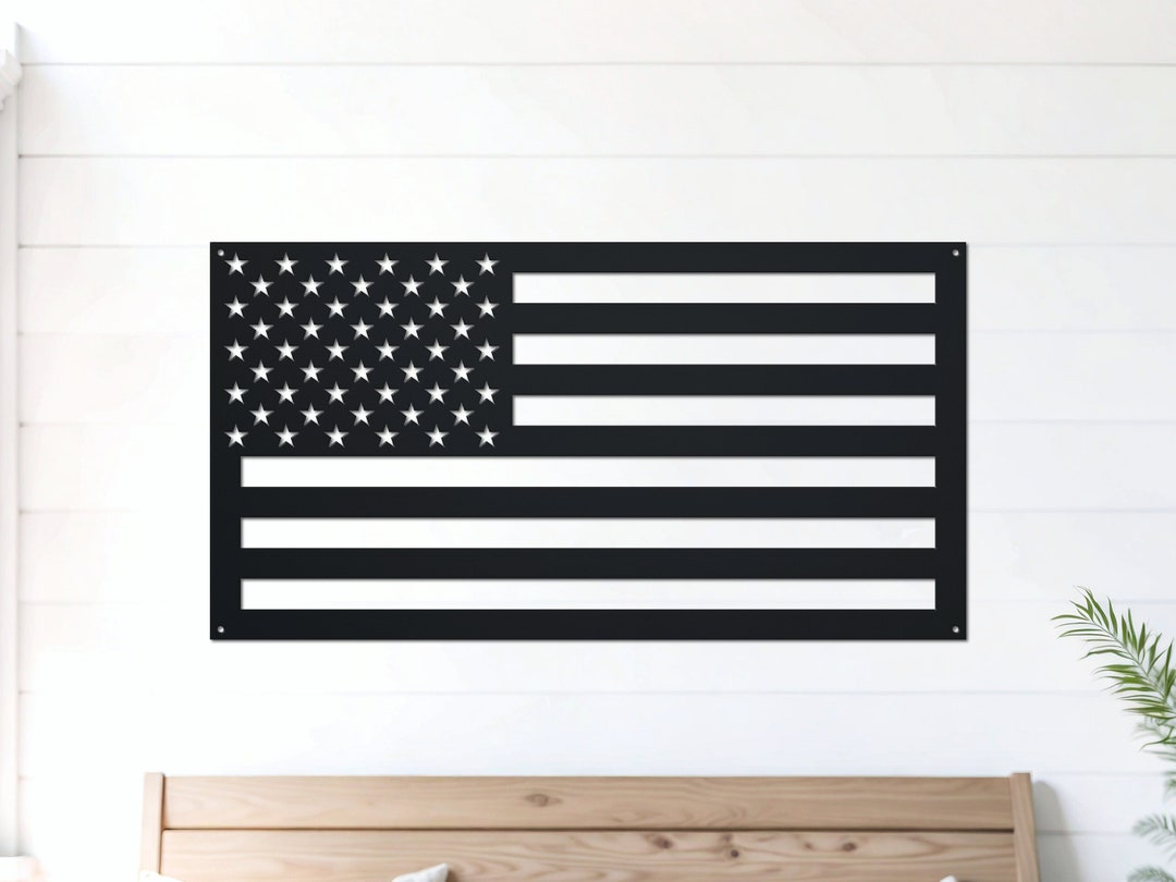 Metal American Flag | American Flag Sign | Patriotic Wall Art | 4th of ...