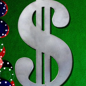 Dollar Sign Shape, MULTIPLE SIZES, Wooden Cutouts, Laser Cut Wooden Shapes  for Crafts and Decorations, Unfinished Wood, Dollar Sign Cut Out 