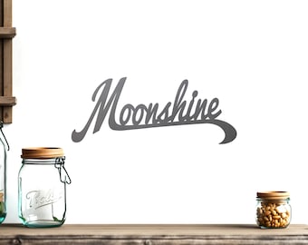 Moonshine Starter Kit – Small Mason Jar, Rustic Man Cave Decor - Etsy