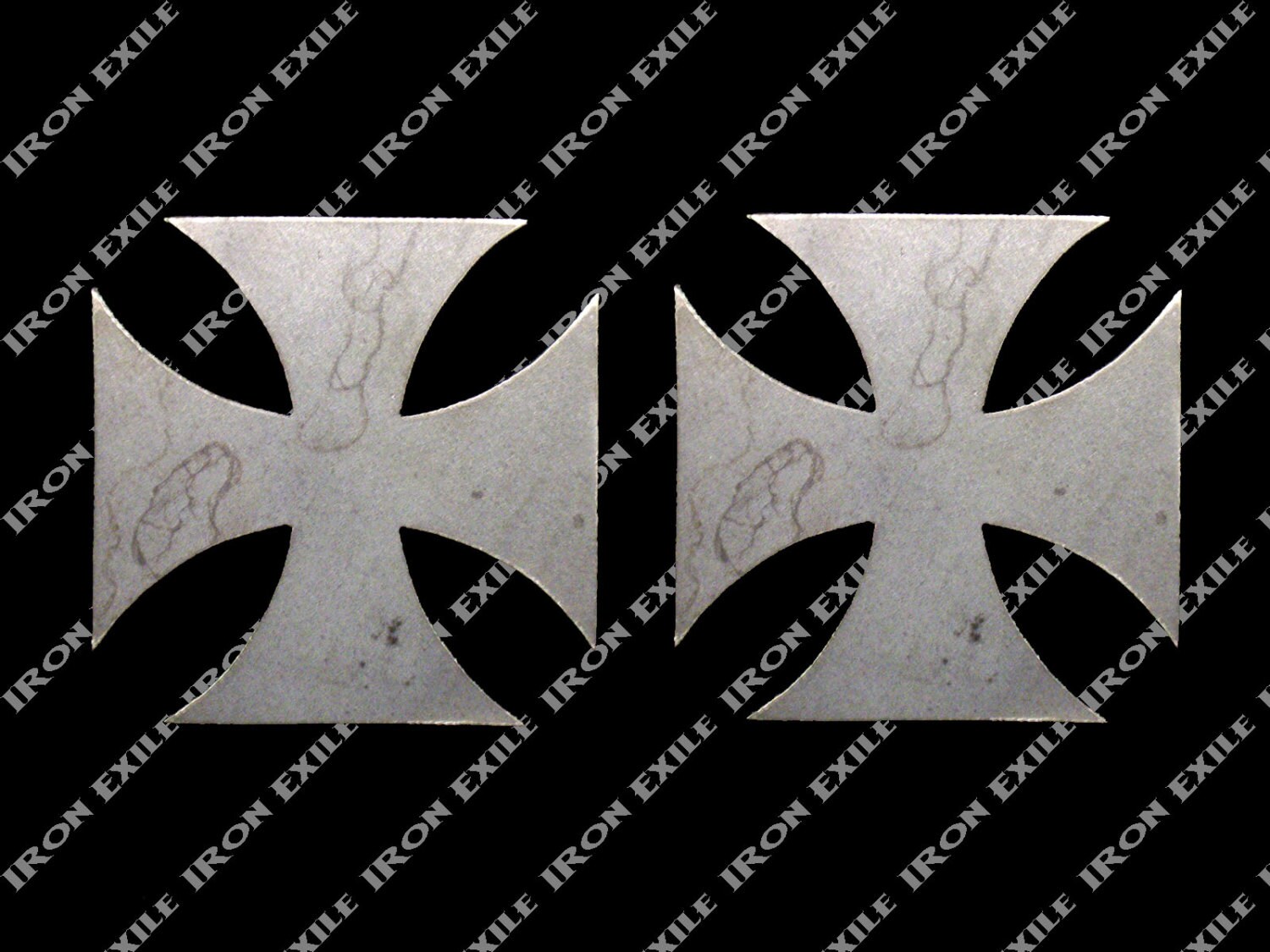 Pair of Metal Maltese Iron Cross 3x3x1/8 Etsy