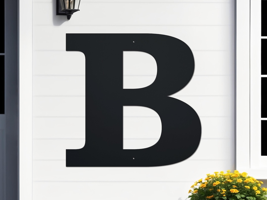 Metal Inishials Individual Metal Letter, Metal Initials, Letters for Words or Family ...