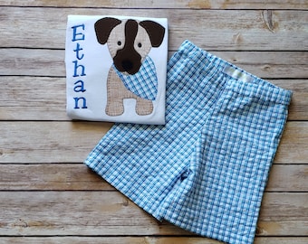 Boys summer outfit, summer outfit, boys shorts outfit, cute boys gift, summer short set, toddler shorts set, toddler boy outfit