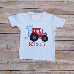 Toddler birthday shirt, toddler tractor shirt, boy birthday shirt, Tractor birthday party, farm party shirt, birthday number, personalized