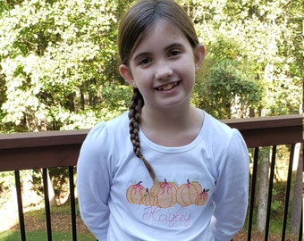 Pumpkin girl shirt, Toddler girl shirt, Fall pumpkin shirt, Pumpkin sketch shirt, baby girl clothes, custom fall shirt