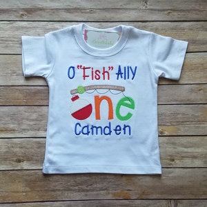 First birthday shirt, boy first birthday, one birthday shirt, fish birthday shirt, 1st birthday boy, toddler first birthday shirt