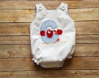 Baby boy outfit, toddler boy outfit, new baby outfit, baby overalls, summer romper, beach romper, toddler bubble, beach outfit