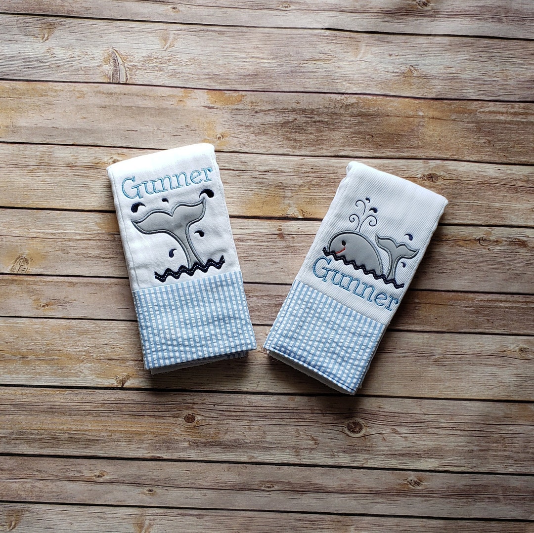 Personalized Burp Cloth Boy,boy Burp Cloth, Personalized Burp Cloth