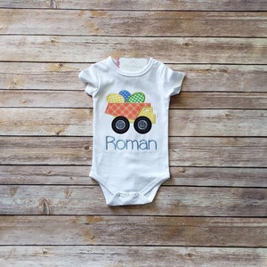 Boy Easter shirt, toddler Easter shirt, boy truck shirt, boy Easter eggs, boy custom shirt, cute boy gift, toddler boy clothes, boy applique