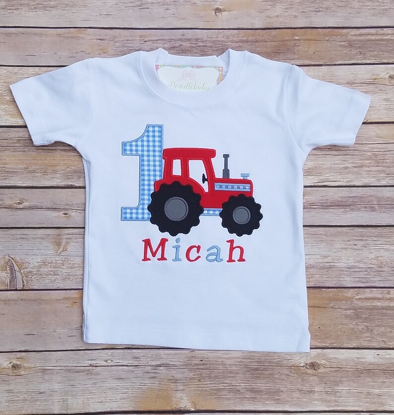 Toddler Birthday Shirt Toddler Tractor Shirt Boy Birthday Etsy