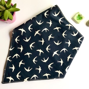 Teen/Adult Bandana bib, special needs, various choices Navy Swallows