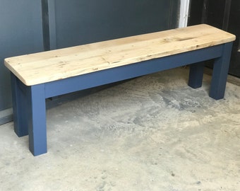 Bench - Vintage Kitchen/Dining Bench made from Reclaimed Timber
