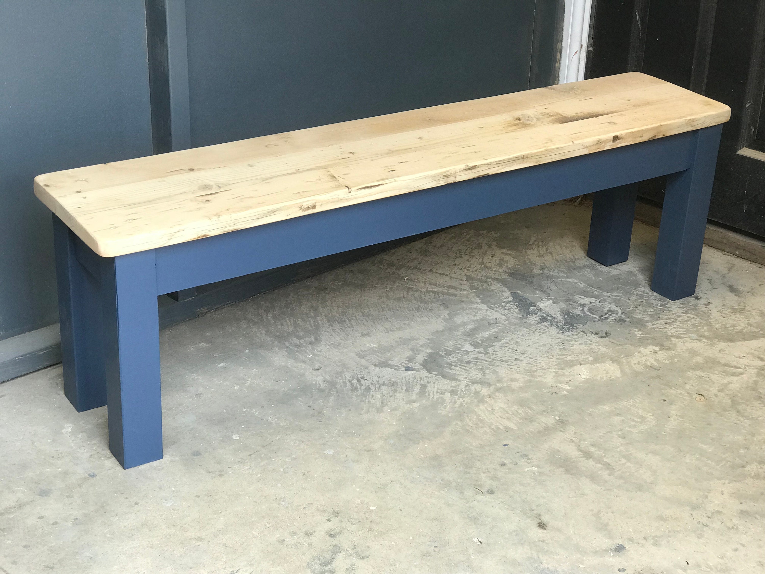 Bench Vintage Kitchen/dining Bench Made From Reclaimed Etsy