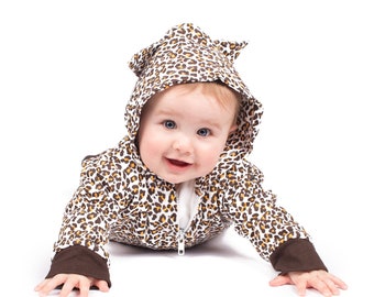 Leopard Baby Costume Outfit | Animal Print Toddler Clothes | Leopard Print New Baby Gifts | Boy or Girl