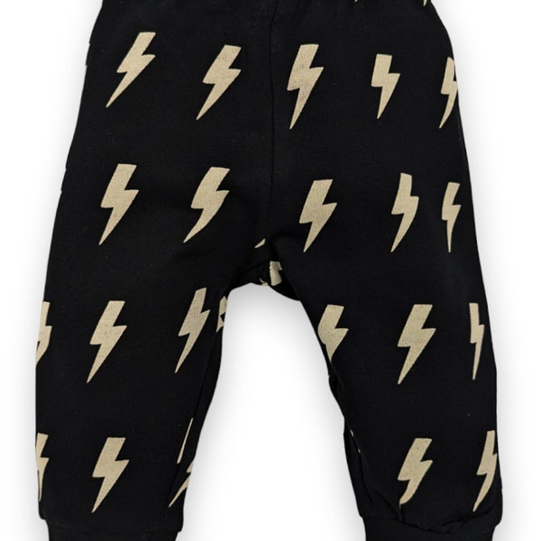 Bebé + Niños Pantalones Lightning Bolt / Pantalones Lightning para niños pequeños / Único + Ropa alternativa para niños y niñas