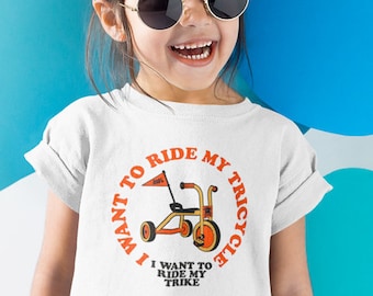 QUEEN Ride My Trike Baby & Kids T-shirt |  Freddie Mercury Queen The Band Top Tee T Shirt Clothes |  Cute Music Kids Gift