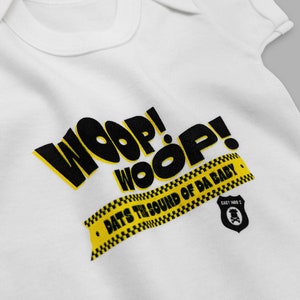 WOOOP WOOOP Dats The Sound of Da Baby Hip Hop Baby Grow Vêtements de gilet de body KRS-One de la vieille école des années 90 Cadeau de douche de bébé cool image 2