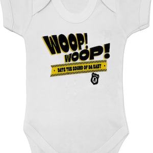 WOOOP WOOOP Dats The Sound of Da Baby Hip Hop Baby Grow Vêtements de gilet de body KRS-One de la vieille école des années 90 Cadeau de douche de bébé cool image 1