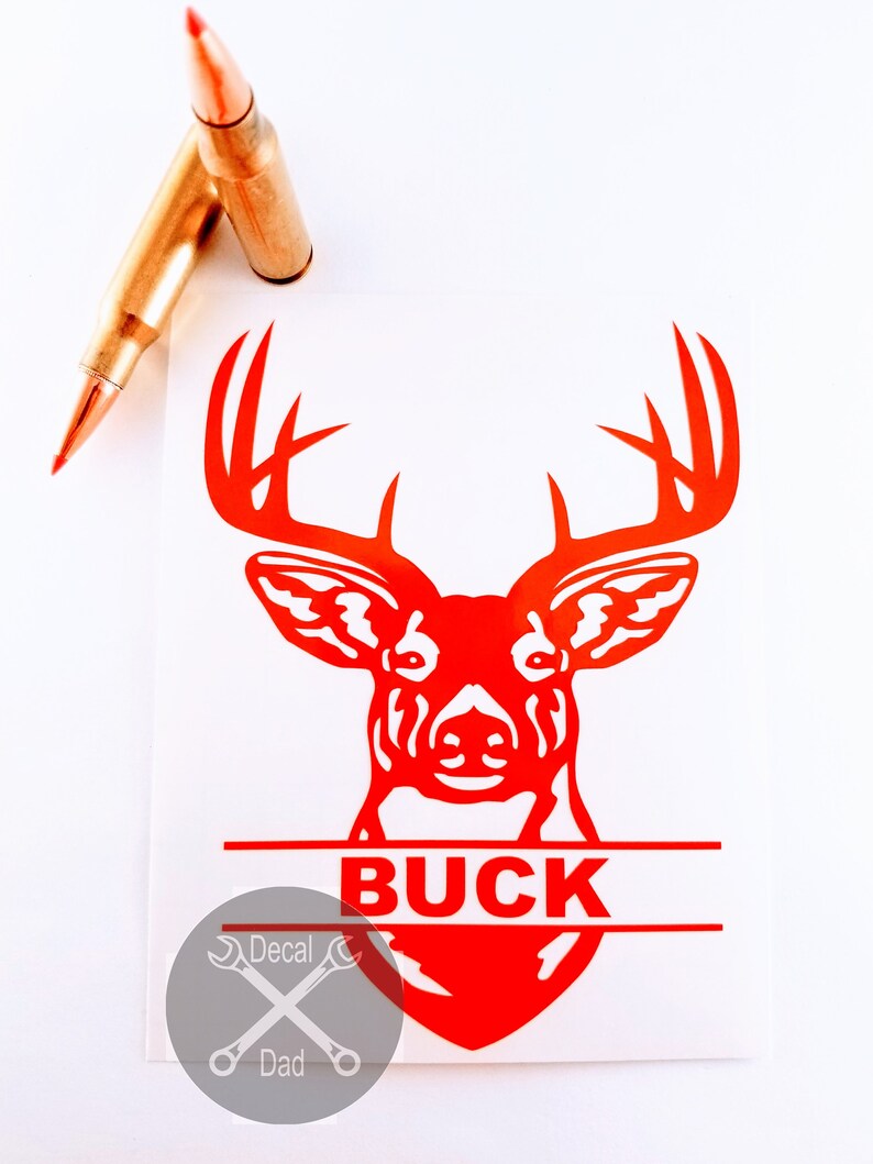 Buck Sticker Custom Name Sticker Deer Hunter Decal Gift for Etsy