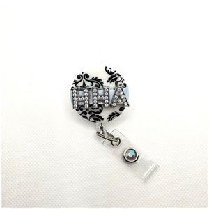 Home Health Aide, HHA Retractable Badge Holder, HHA Badge Reel, Badge Holder, Badge Bling, Gift- BottleCapsGaloreNMor