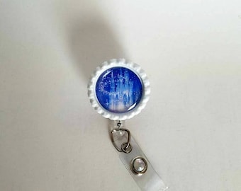 Maiden Retractable Badge Reel, Nurse Badge Holder, Fairytale Badge Reel, Gift- BottleCapsGaloreNMor