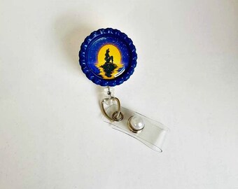 Mermaid, Mermaid Badge Holder, Mermaid Badge Reel, Princess, Gift- BottleCapsGaloreNMor
