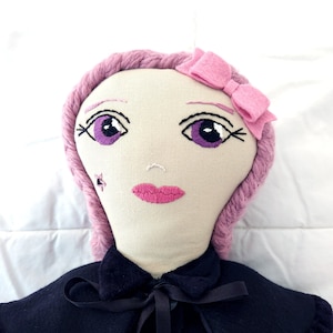 Fabric doll, cloth doll, heirloom doll, art doll, collectible doll, textile doll, soft doll, handmade doll, rag doll