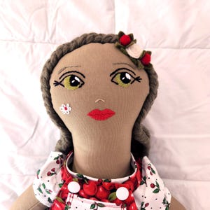Fabric doll, cloth doll, heirloom doll, art doll, collectible doll, handmade doll, soft doll, textile doll, artist doll, rag doll