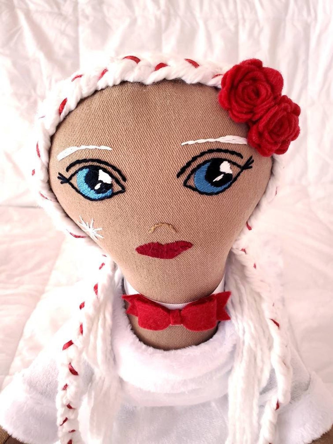Fabric Doll Cloth Doll Heirloom Doll Art Doll Collectible Etsy