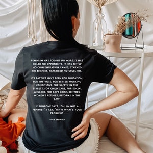 Women Inspire Change, Activist, Feminist, BLM, LGBTQ+, Unisex V-Neck Shirt, Women&#39;s Rights, Vote
