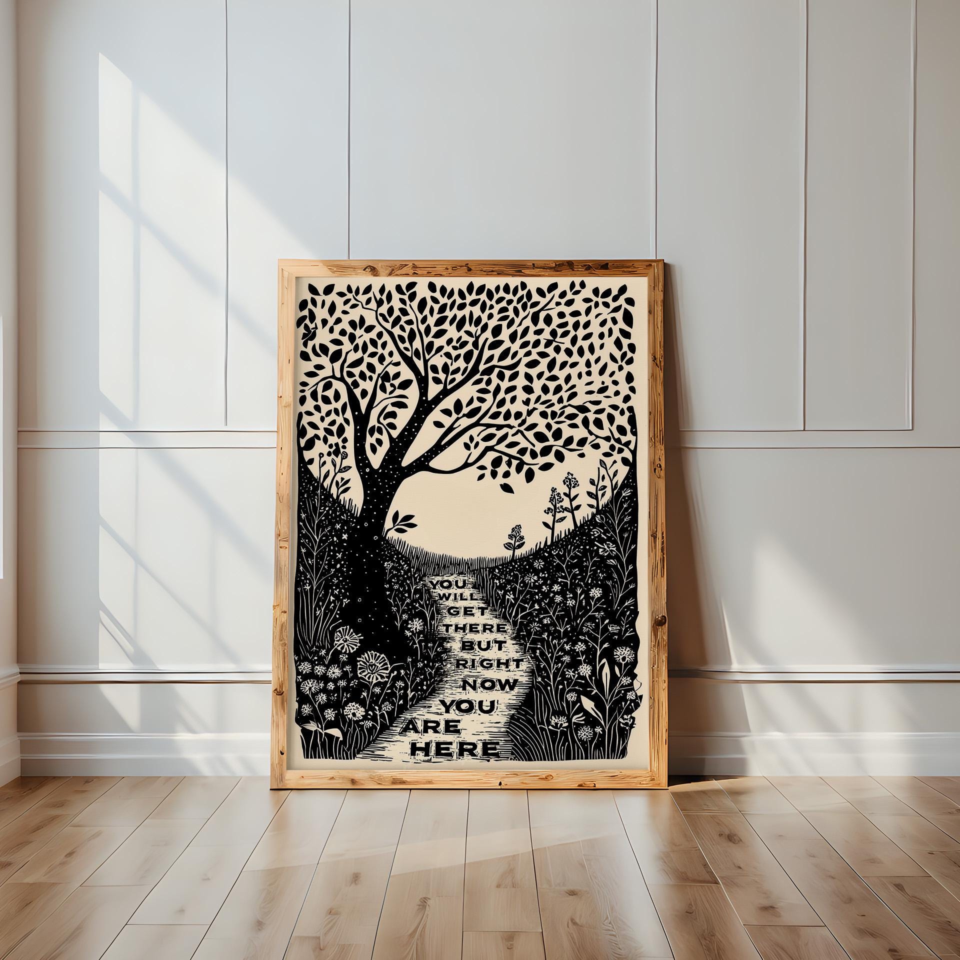 You Are Here Art Print Feminist Wall Decor Empowerment Artwork you-are-here-art-print-feminist-wall-decor-empowerment-artwork