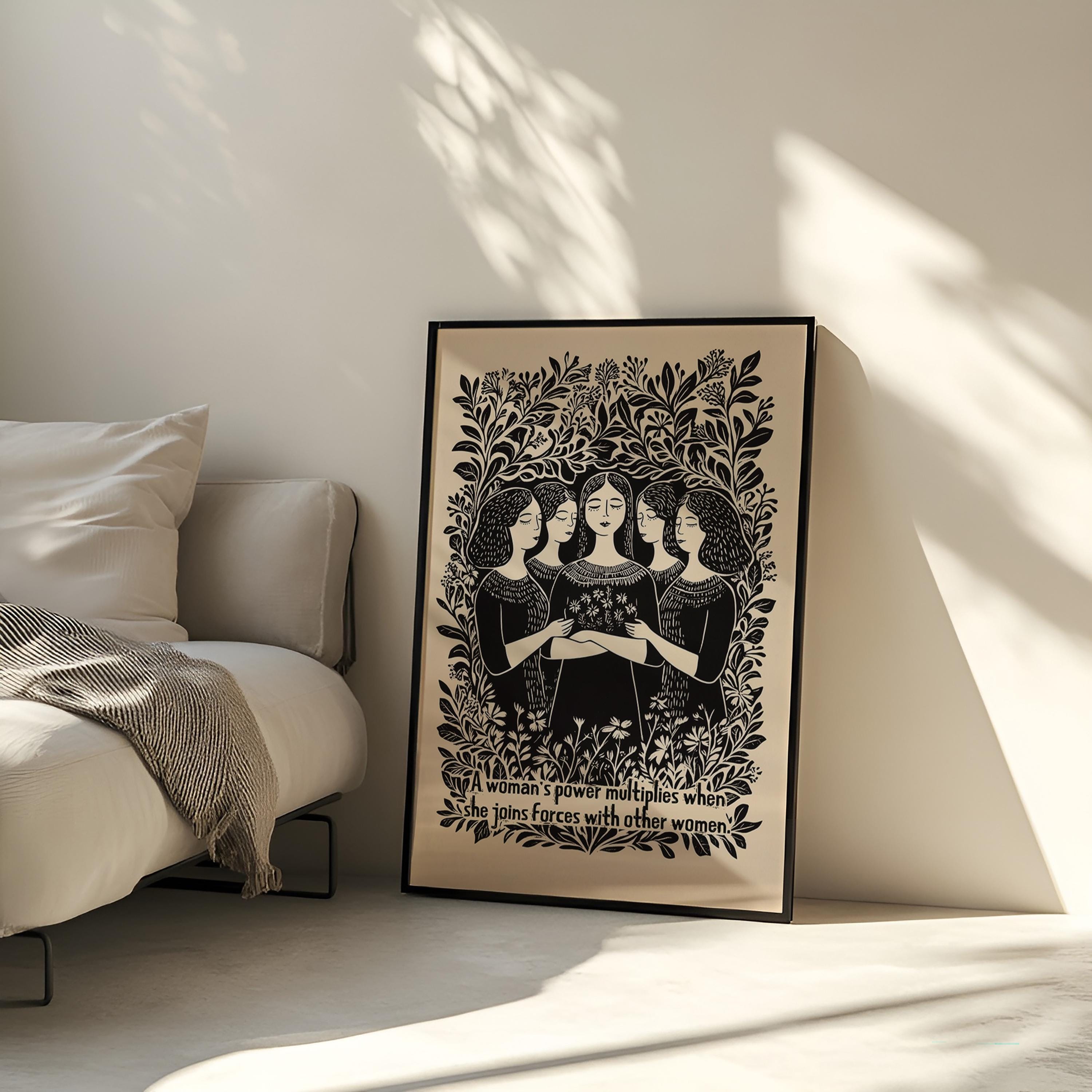 Women’s Power Art Print, Feminist Inspirational Wall Art, Empowerment ...
