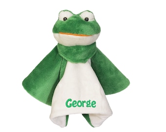 Personalized Frog Baby Lovie - Soft Plush Blankie