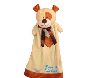 Puppy Dog Blankie, personalized baby gift