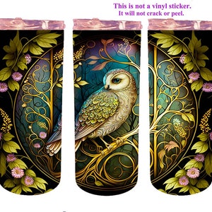 Wise Old Owl Thermal Tumbler, insulated tumbler, personalized owl tumbler