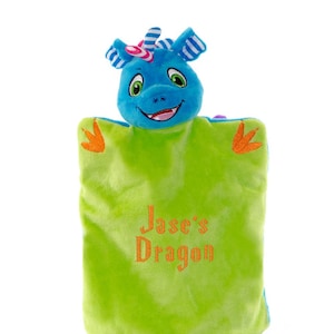 Cubbies Dragon Puppet, Baby Gift, Personalized Puppet