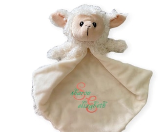 personalized lamb blanket