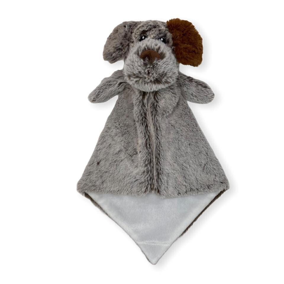 Personalized Security Blanket With Puppy Head Embroidered Etsy