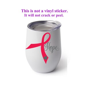 Cup with Heart Disease Ribbon, thermal cup, insulated cup